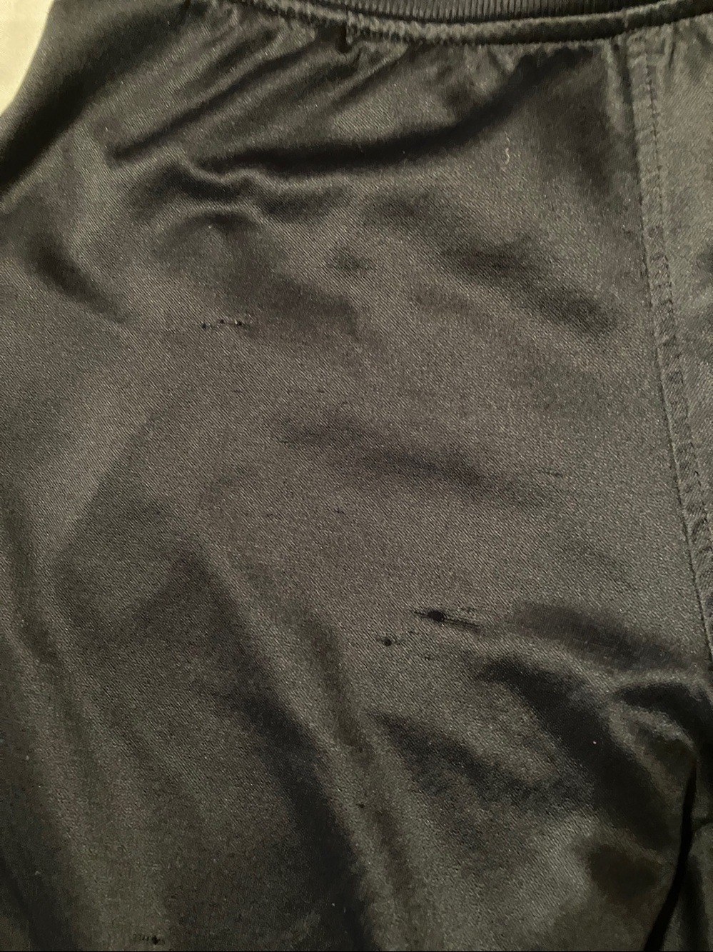 Nike Black Track Pants with White Swoosh and Side Stripe - Picture 3 of 10